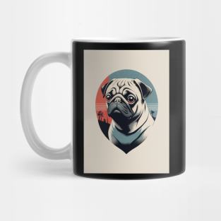 Pug Dog 4 - Japanese Old Vintage Mug